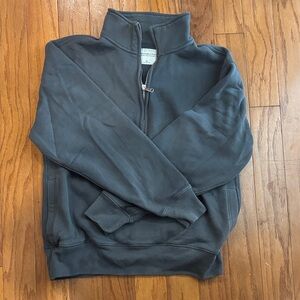 Abercrombie blue/Gray Half-Zip Sweater